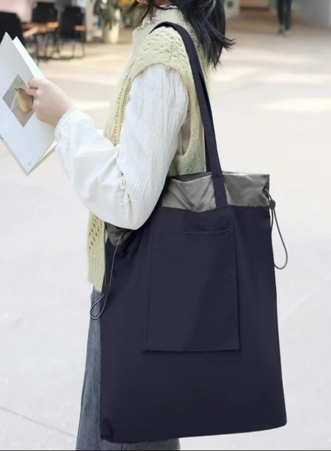 Voroly Tote Bag for Women Casual Handbag Shoulder Bag Purses and Folding Drawstring Bag Organizer Work School Gym Travel Shopping - Image 2
